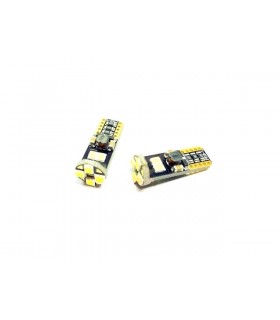 LED autožiarovka (2ks)pätica T10 biela 9xLED 2835, W5W, CANBUS, 12/24V TOP