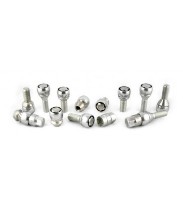 Bezpečnostné skrutky FARAD sada 4ks - M14x1,5mm závit 45mm polguľa