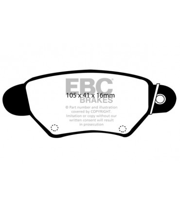 EBC Ultimax brzdové platničky DP1186