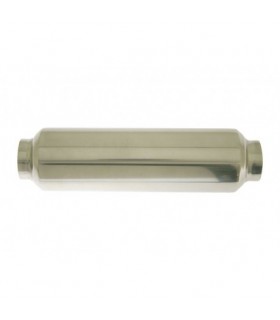 Nerezový  UNI tlmič RS 1 - stredový - vstup/výstup 2,25" - 57mm