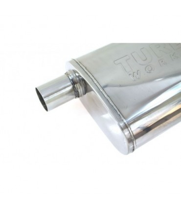 Nerezový  UNI tlmič RS 17 - stredový - vstup/výstup 2" - 51mm, nerez 409
