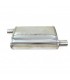 Nerezový  UNI tlmič RS 20 - stredový - vstup/výstup 3" - 76mm, nerez 409