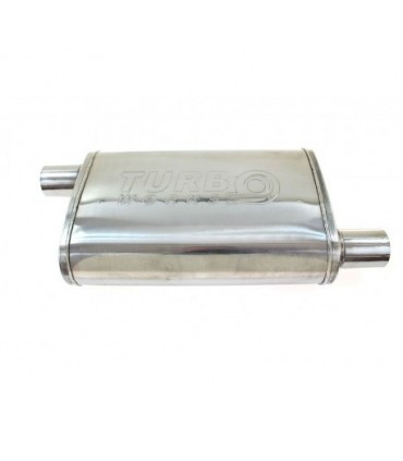 Nerezový  UNI tlmič RS 20 - stredový - vstup/výstup 3" - 76mm, nerez 409