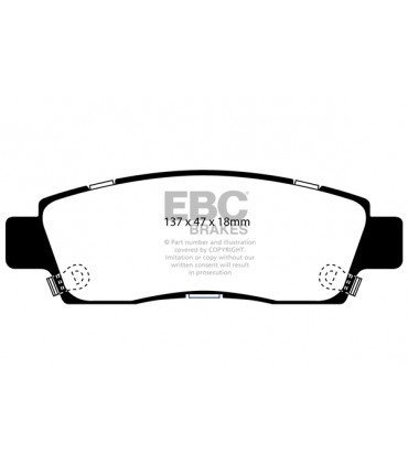 EBC Ultimax brzdové platničky DP1672