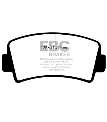 EBC Ultimax brzdové platničky DP207