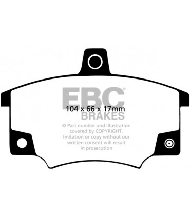 EBC Greenstuff brzdové platničky DP2420/2