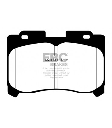 EBC Redstuff brzdové platničky DP31004C