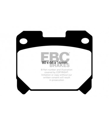 EBC Redstuff brzdové platničky DP31005C