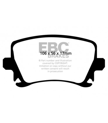 EBC Redstuff brzdové platničky DP31518C