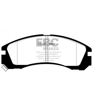 EBC Redstuff brzdové platničky DP3954C
