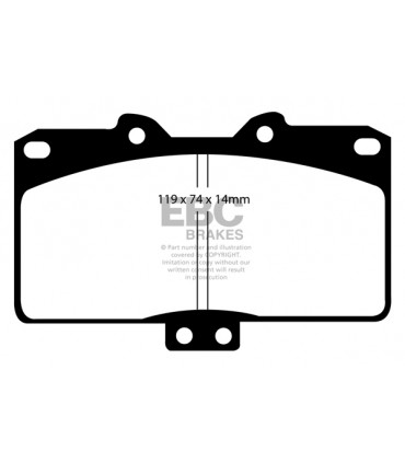 EBC Yellowstuff brzdové platničky DP41097R