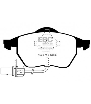EBC Yellowstuff brzdové platničky DP41114R