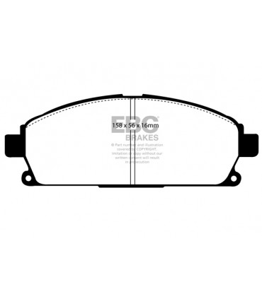 EBC Yellowstuff brzdové platničky DP41247R