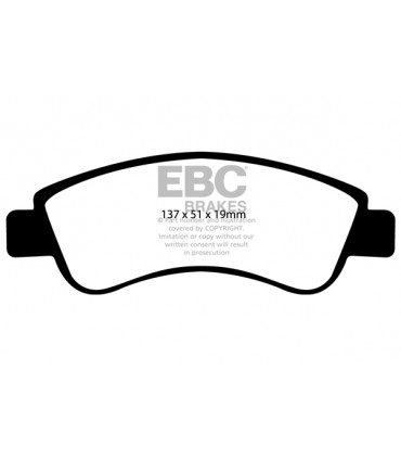 EBC Yellowstuff brzdové platničky DP41374R