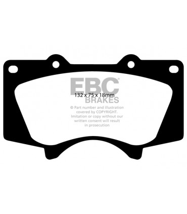 EBC Yellowstuff brzdové platničky DP41657R