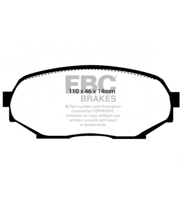 EBC Yellowstuff brzdové platničky DP4802R
