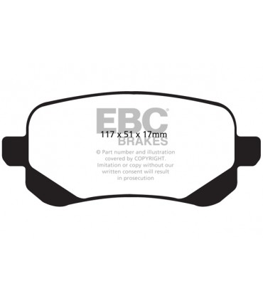 EBC Greenstuff brzdové platničky DP61840