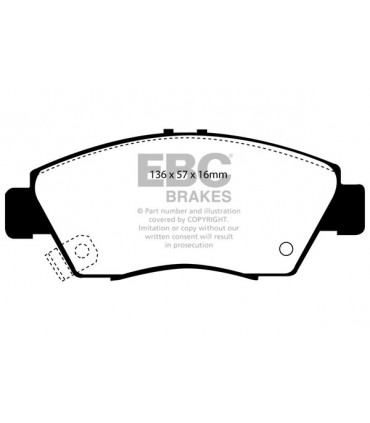 EBC Ultimax brzdové platničky DP891