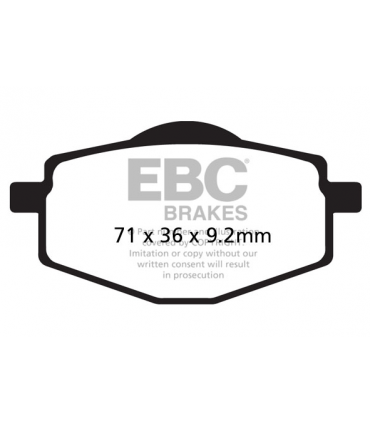 EBC Brakes R sintrované brzdové platničky FA101R