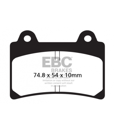 EBC Brakes FA štandardné brzdové platničky FA123