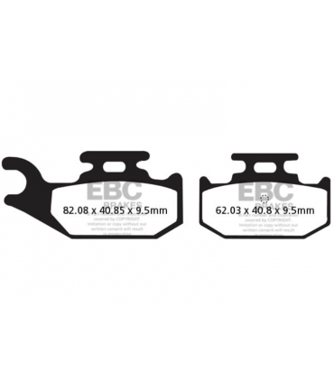 EBC Brakes TT štandardné brzdové platničky FA428TT