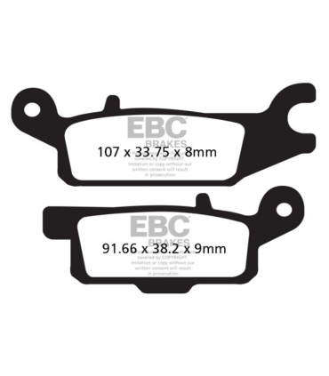 EBC Brakes TT štandardné brzdové platničky FA445TT