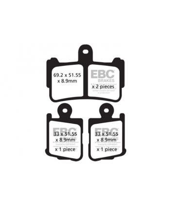 EBC Brakes HH sintrované brzdové platničky FA499/4HH