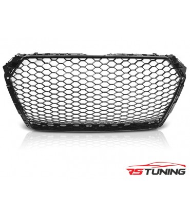 Predná maska AUDI A4 B9 15- BLACK GLOSSY RS-STYLE
