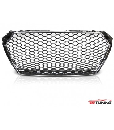 Predná maska AUDI A4 B9 15- BLACK CHROME RS-STYLE