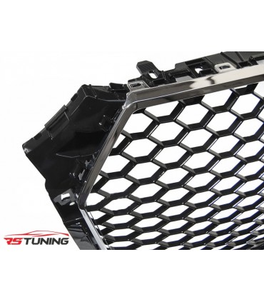 Predná maska AUDI A4 B9 15- BLACK CHROME RS-STYLE