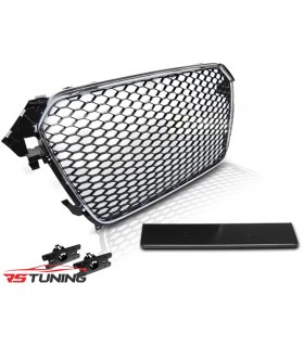 Predná maska AUDI A4 (B8) RS-TYPE 11.11-15 GLOSSY BLACK