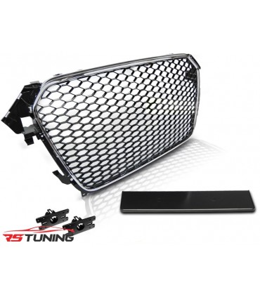 Predná maska AUDI A4 (B8) RS-TYPE 11.11-15 GLOSSY BLACK