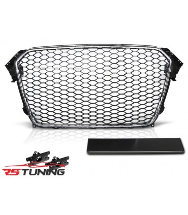 Predná maska AUDI A4 (B8) RS-TYPE 11.11-15 GLOSSY BLACK