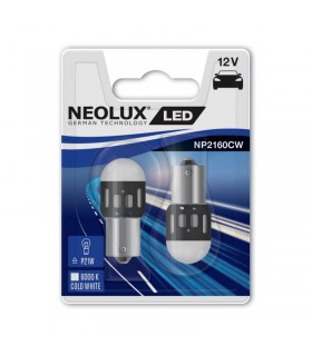 Neolux LED P21W 12V 1,2W BA15S NP2160 duoblister 6000K jasná biela