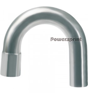 Powersprint nerezové koleno s rozšírením - 180° 63,5mm dĺžka 550mm