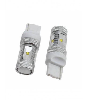 CREE LED T20 (7443) 12-24V, 30W (6x5W) červená (1ks)