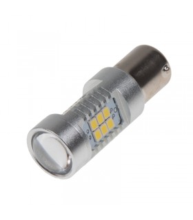 LED BA15S biela, 12-24V, 21LED/2835SMD (1kus)