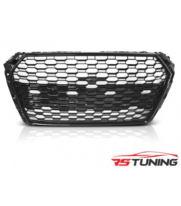 Predná maska AUDI A4 B9 15-19 GLOSSY BLACK RS4 STYLE PDC