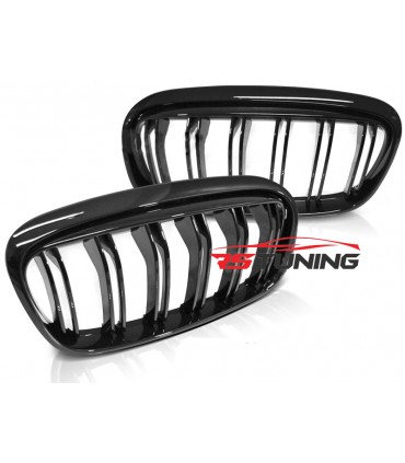 Predná maska BMW F45/F46 14-18 GLOSSY BLACK DOUBLE BAR