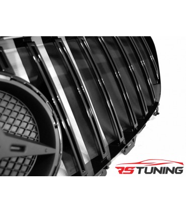Predná maska MERCEDES W213 16-18 GLOSSY BLK GT-R LOOK
