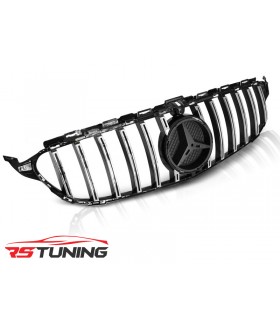 Predná maska MERCEDES W205 14-18 GT-R STYLE CHROME GLOSSY BLACK