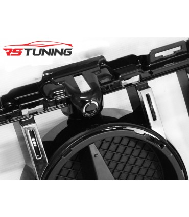 Predná maska MERCEDES W205 14-18 GT-R STYLE CHROME GLOSSY BLACK