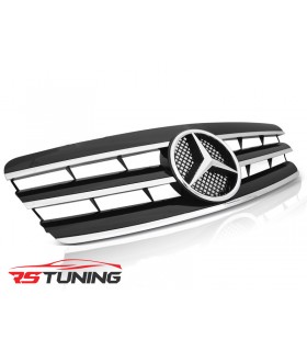 Predná maska MERCEDES W203 00-07 CL STYLE BLACK CHROME