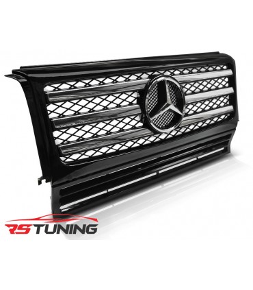 Predná maska MERCEDES W463 90-12 BLACK CHROME