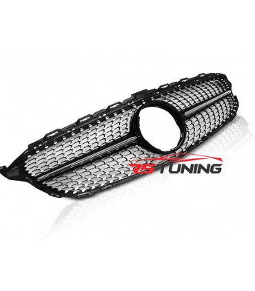 Predná maska MERCEDES W205 14- C450 AMG STYLE CHROME GLOSSY BLACK