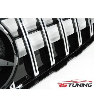 Predná maska MERCEDES GLC W253 15- GT-R STYLE CHROME GLOSSY BLACK
