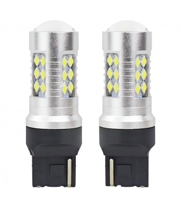 LED žiarovky CANBUS 3030 24SMD T20 7440 W21W White 12V/24V