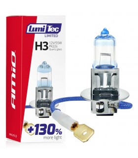 Halogénová žiarovka H3 12V 55W LumiTec LIMITED +130%