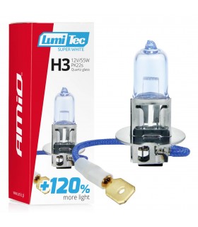 Halogénová žiarovka H3 12V 55W LumiTec SuperWhite +120%