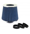 Kužeľový vzduchový filter Modrý + 3 adaptéry
